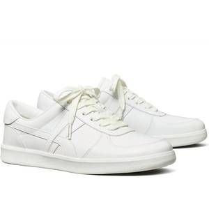 Tory Burch All-White Lace-Up Sneakers